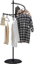 Spiral Clothing Rack Garment Racks Heavy Duty Black Rack Freestanding Clothes Racks for Bedroom Living Room Store