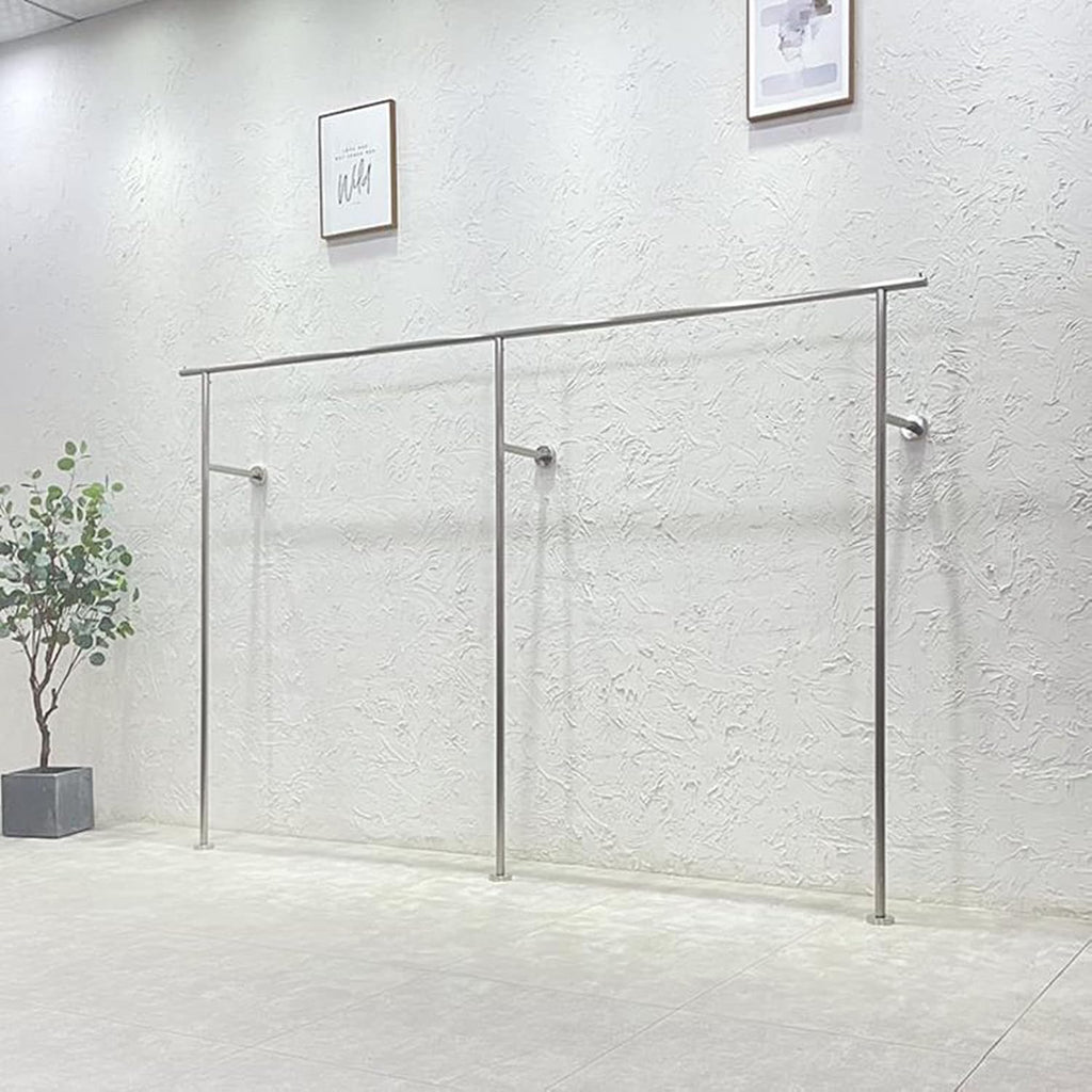 Clothing Store Display Stand Garment Rack, Commercial Clothes Shelves Retail Silver Coat Racks, Heavy Duty Hanging Rod Hangers Industrial Pipe Closet Organizer, Creative（350CM×160CM）