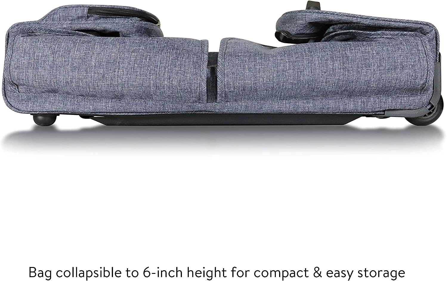 Mavii Dance Bag with Garment Rack, 28 inch Rolling Duffel With, Ideal for Competitions & Travel, Easy-assembly Lightweight Aluminum Clothes Rack, Wheeled Upright Luggage, Heathered Gray