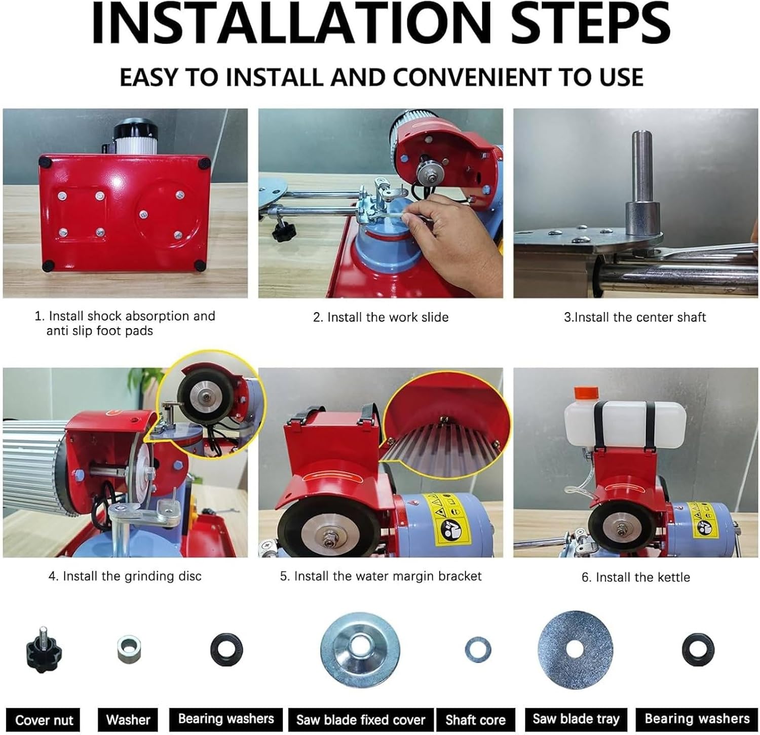 NYMFEA Circular Saw Blade Sharpening Machine,Multi Tool Blade Sharpener,Electric Circular Saw Blade Sharpener,Saw Blade Sharpening Machine,550W