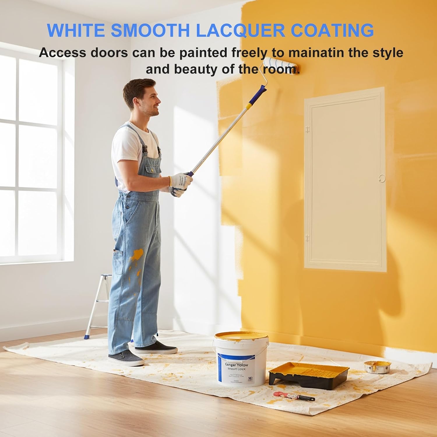 36x44inch - Access Doors - Aluminum Inspection Hatch for Drywall - Access Panel with Vent - White - Gas Water Electricity Service Inspection Hatch Cover, Revision Door(24x20in/61x51cm)