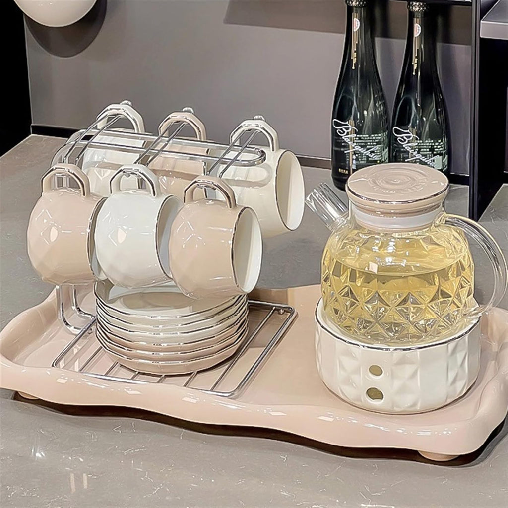Beverage Serveware Elegant tea set, household tea set, kettle, tea cup set, cups and cups, household living room hospitality cup, water set Water Carafe
