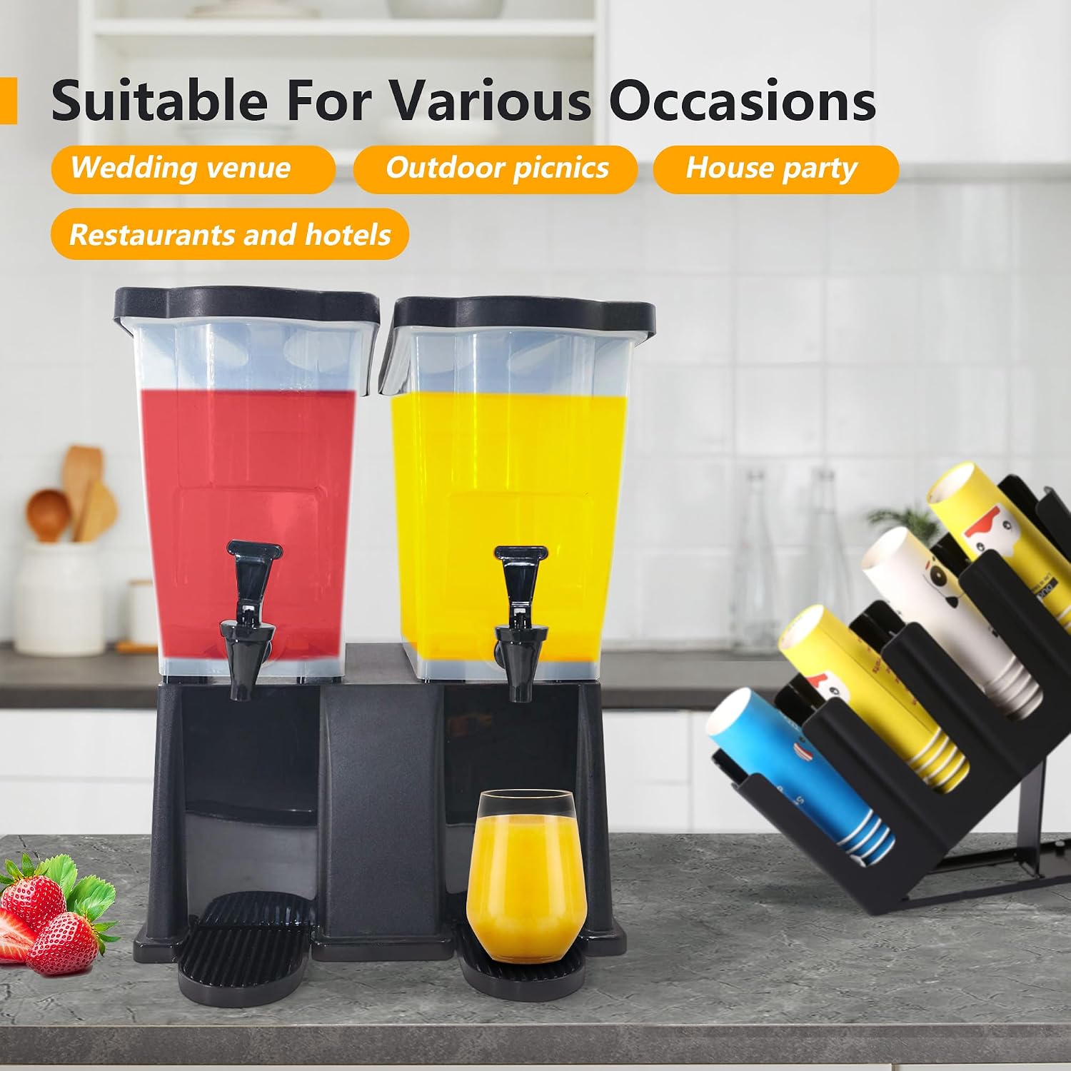 Juicer Dispenser for Home and Kitchen,7 Gallon Iced Beverage Dispenser,Drink Dispenser For Parties