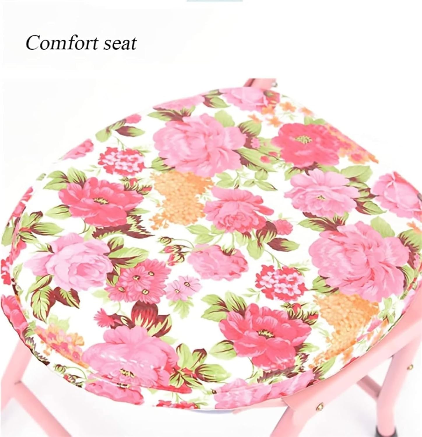 Bedside Commode,Toilet Seat with Handles Toilet Chair Foldable Lightweight with Padded backrest Bucket Suitable for The Elderly and Disabled