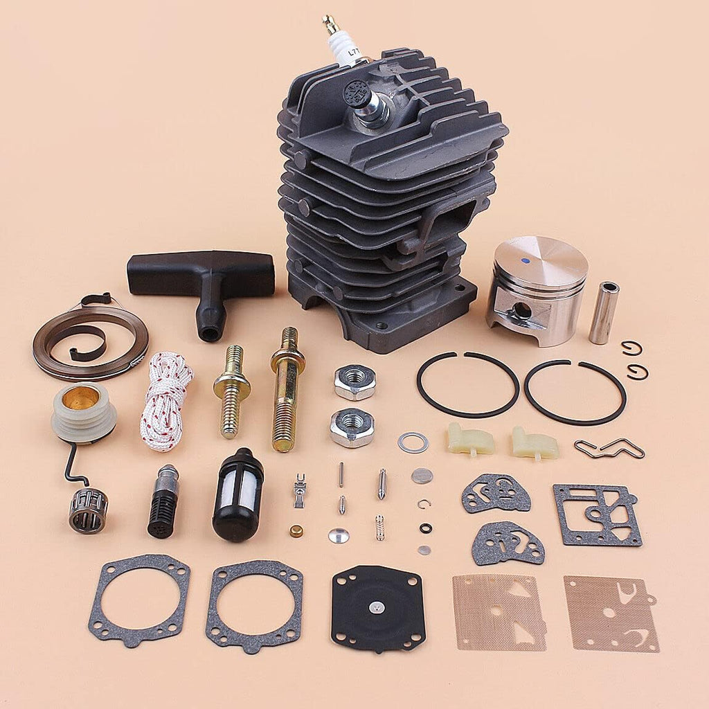 #US Replacement Part for Cylinder Piston Carb Kit Fits for Stihl MS310 MS 310 Chainsaw Bar Stud Nuts 47mm Bore pupart#2486331