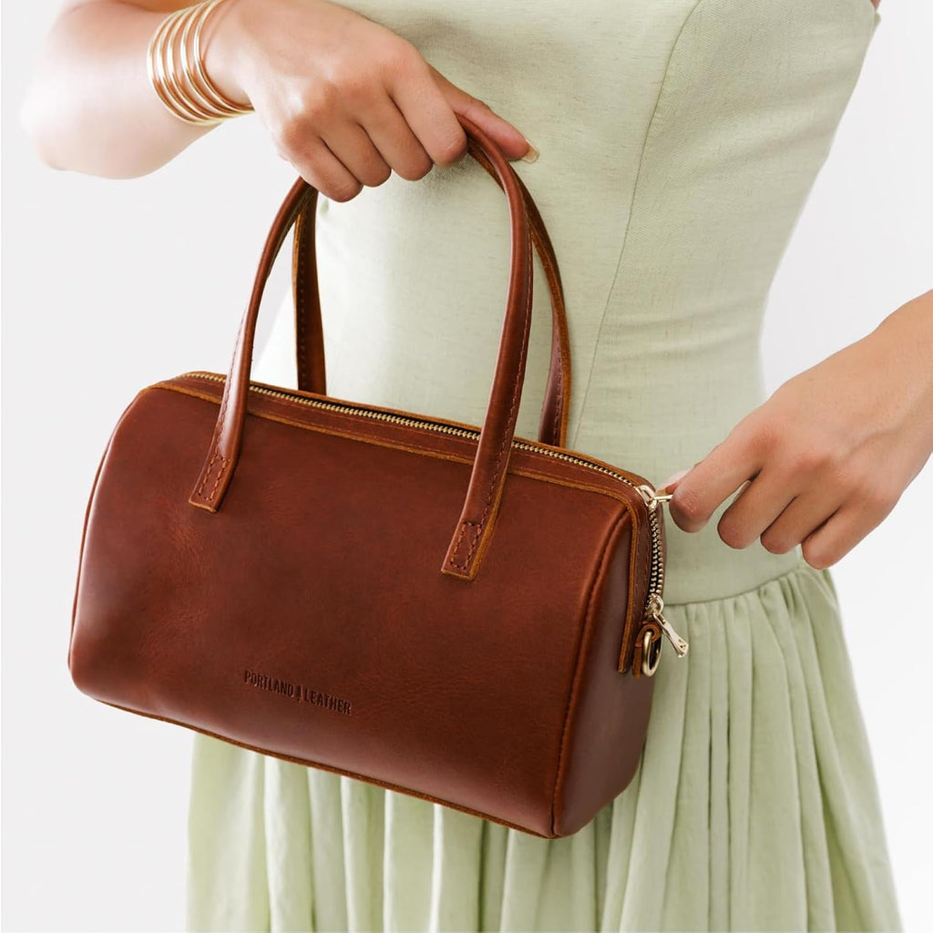 Portland Leather Goods Sloan Doctor Bag – Leather Purse Handmade from the Finest Full-Grain Hides