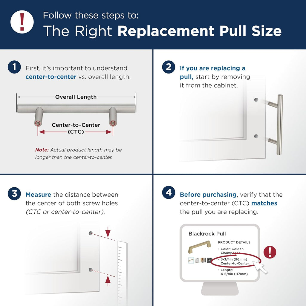 Amerock BP54055G10 | Satin Nickel Appliance Pull | 12 inch (305 mm) Center-to-Center Cabinet Handle | Renown | Furniture Hardware