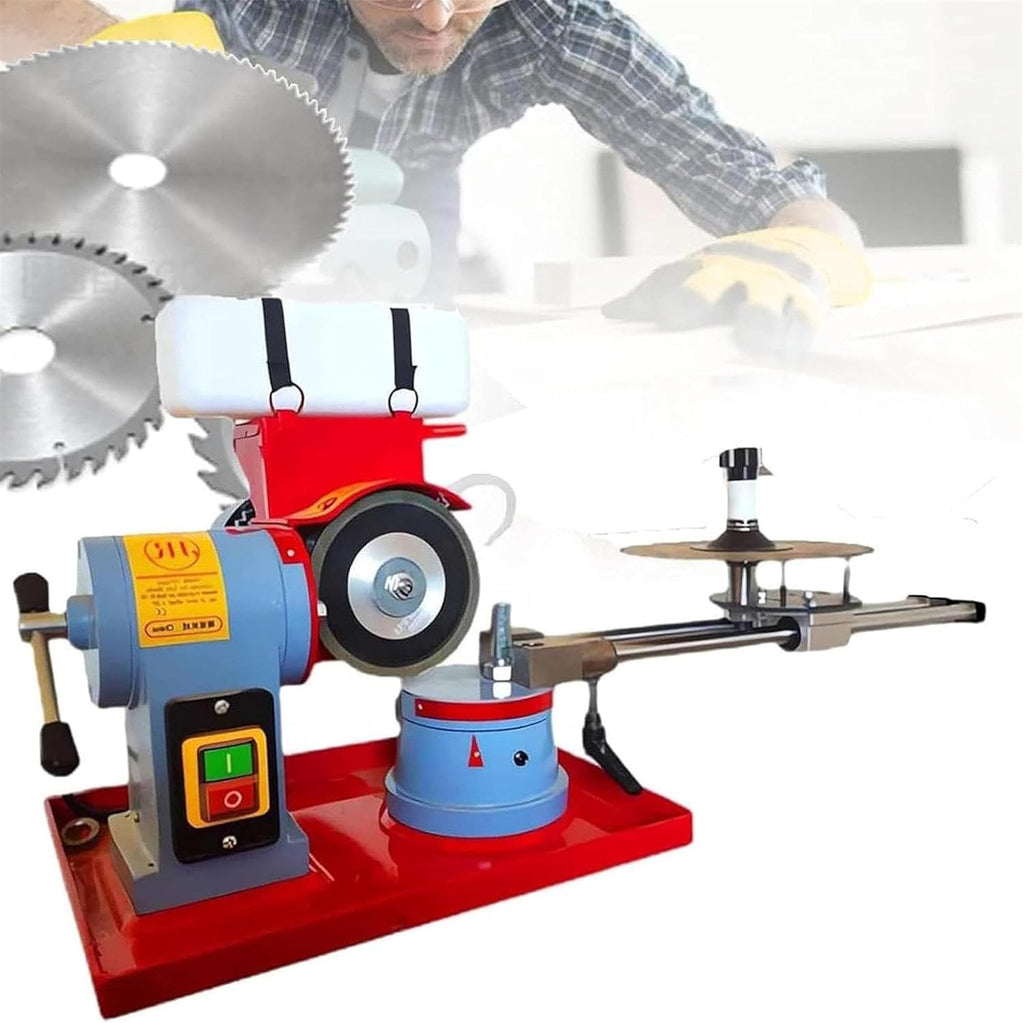 Electric Circular Saw Blade Sharpener, 550W Water Injection Rotary Angle Mill Grinder 2850Rpm Electric Angle Mill Grinding Machine, Multi-Tool Sharpener with High Accuracy Water Tank
