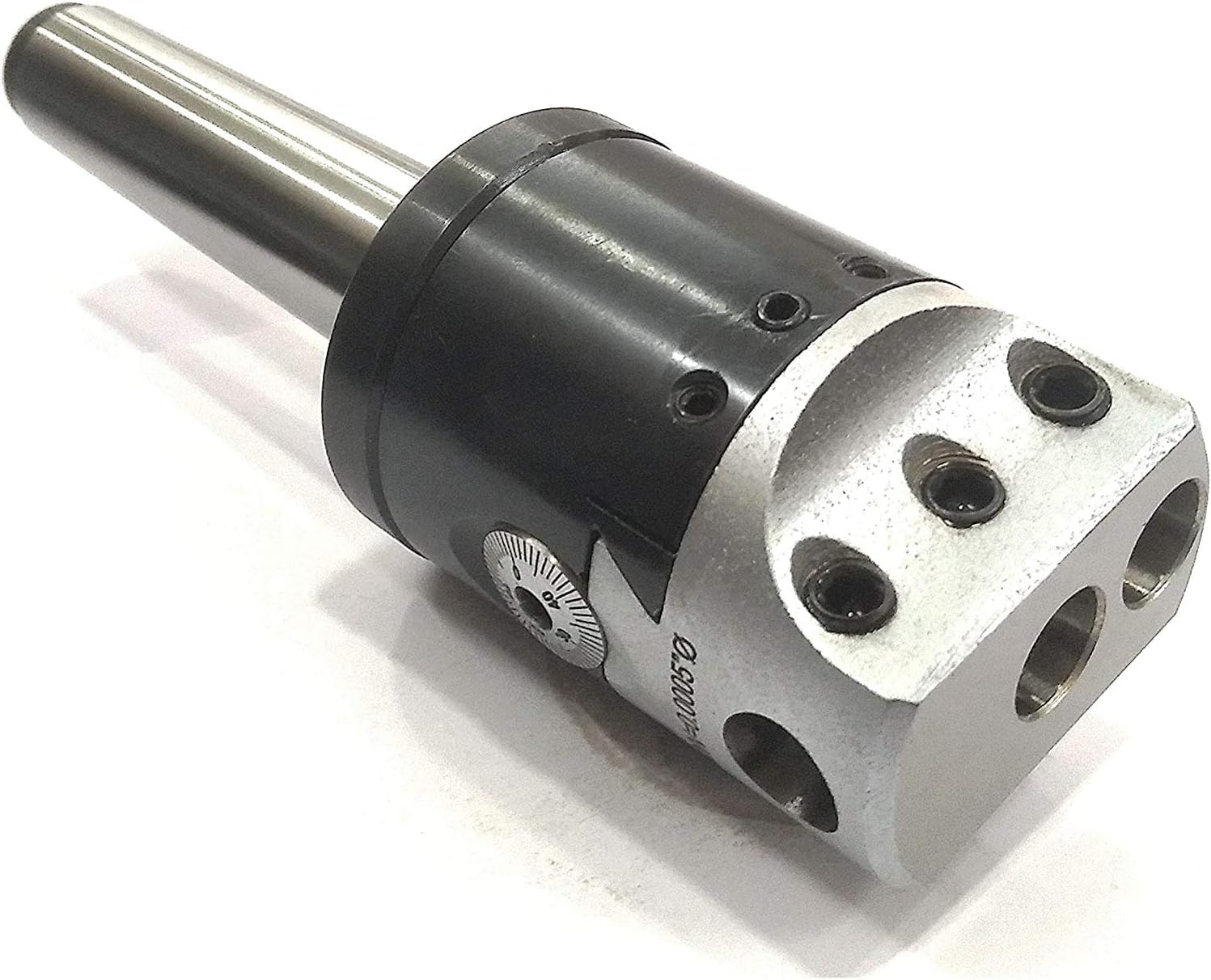 Precision Boring Head 2' for Milling & Lathe Machine 1 Div=0.0005' ((3MT SHANK (M12 X 1.75) W/ 5 PCS HSS))