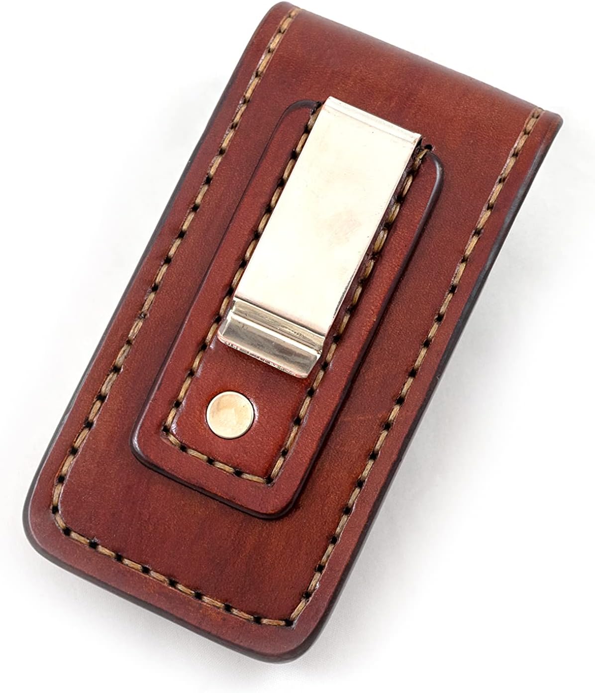 Belt clip leather sheath for Leatherman Wave, leather pocket multitool sheath, every day carry, EDC, leather knife holster