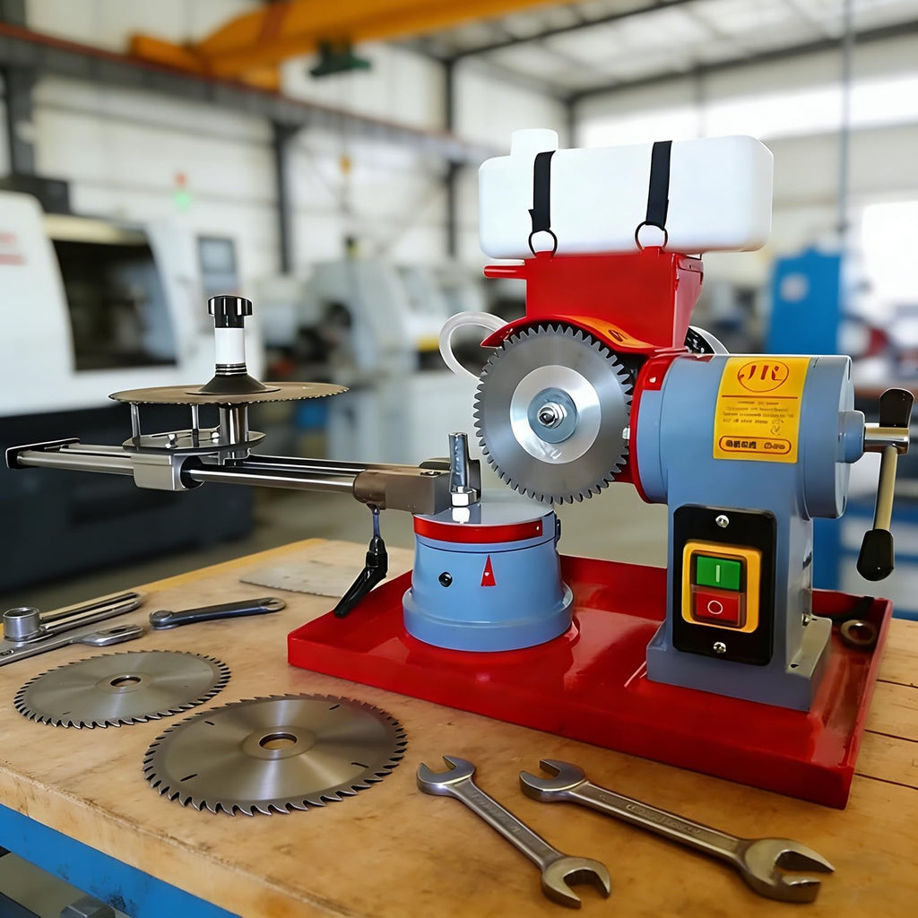Heavy Duty Circular Saw Blade Grinder, Rotary Angle Sharpener Machine for Carbide Tipped Saw Blades, 2850Rpm High-Speed Grinding 250w