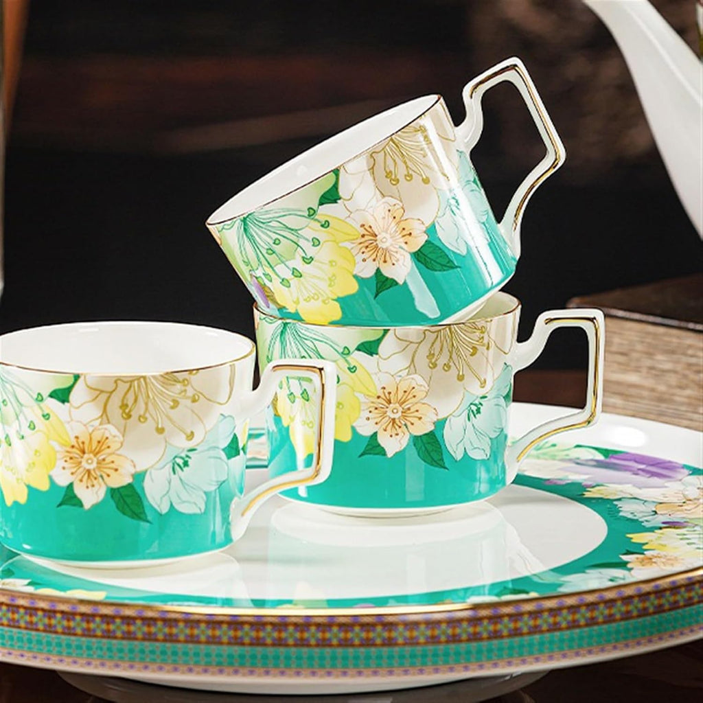 Beverage Serveware 8-piece ceramic souvenir set, ceramic water set, tea set with tray, home Chinese teapot Water Carafe