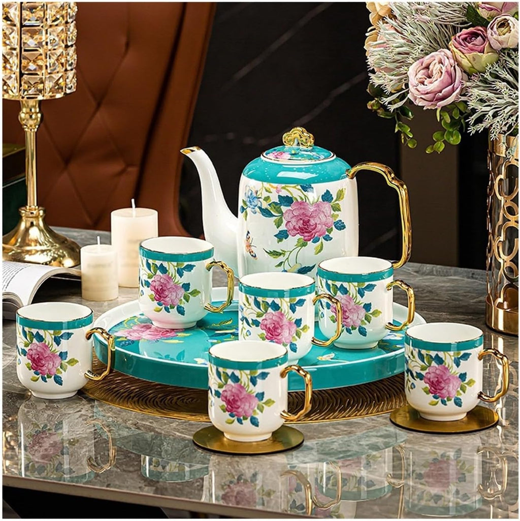 Beverage Serveware European high-temperature water set, teapot and cup set, housewarming gift, coffee set, teapot and tea cup set Water Carafe