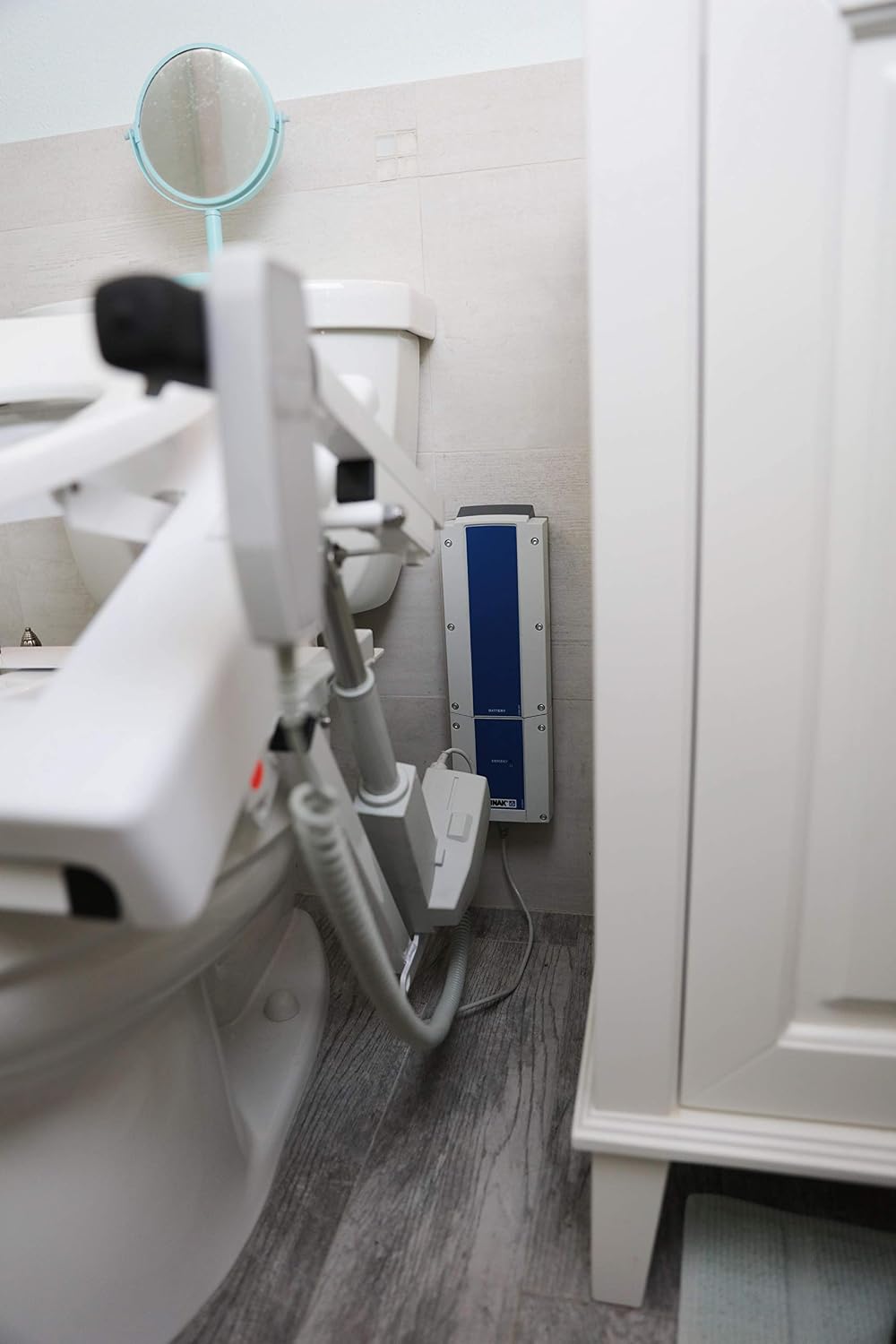 EZ-ACCESS TILT Toilet Incline Lift, Battery Powered (Battery Included), Standard Seat