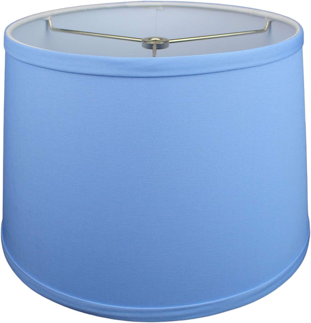 FenchelShades.com Set of 2 Lampshades 10' Top Diameter x 12' Bottom Diameter x 8' Slant Height with Washer (Spider) Attachment. Attaches to Lamps with an existing Harp (not included) (Periwinkle)
