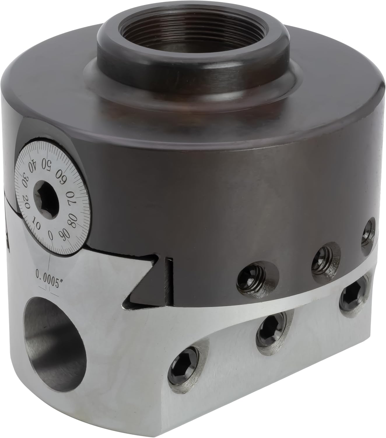 CME 4' Adjustable Boring Head, 1 1/2'-18 Mounting Thread, for 1' Shank Diameter