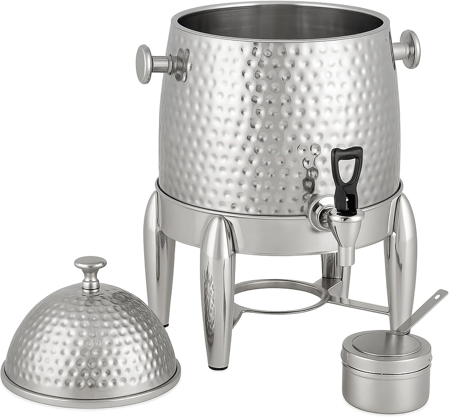 Stainless Steel Hot Beverage Dispenser durable and long-lasting Chafer Urn with Chrome Accents - 5 Gallon capacity-(48 cup)