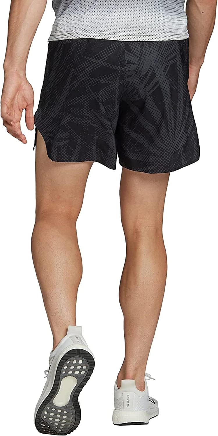 adidas Men's Breal The Norm Atletic Training Running Shorts, Grey Six/Black