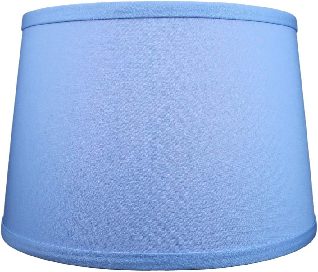 FenchelShades.com Set of 2 Lampshades 10' Top Diameter x 12' Bottom Diameter x 8' Slant Height with Washer (Spider) Attachment. Attaches to Lamps with an existing Harp (not included) (Periwinkle)