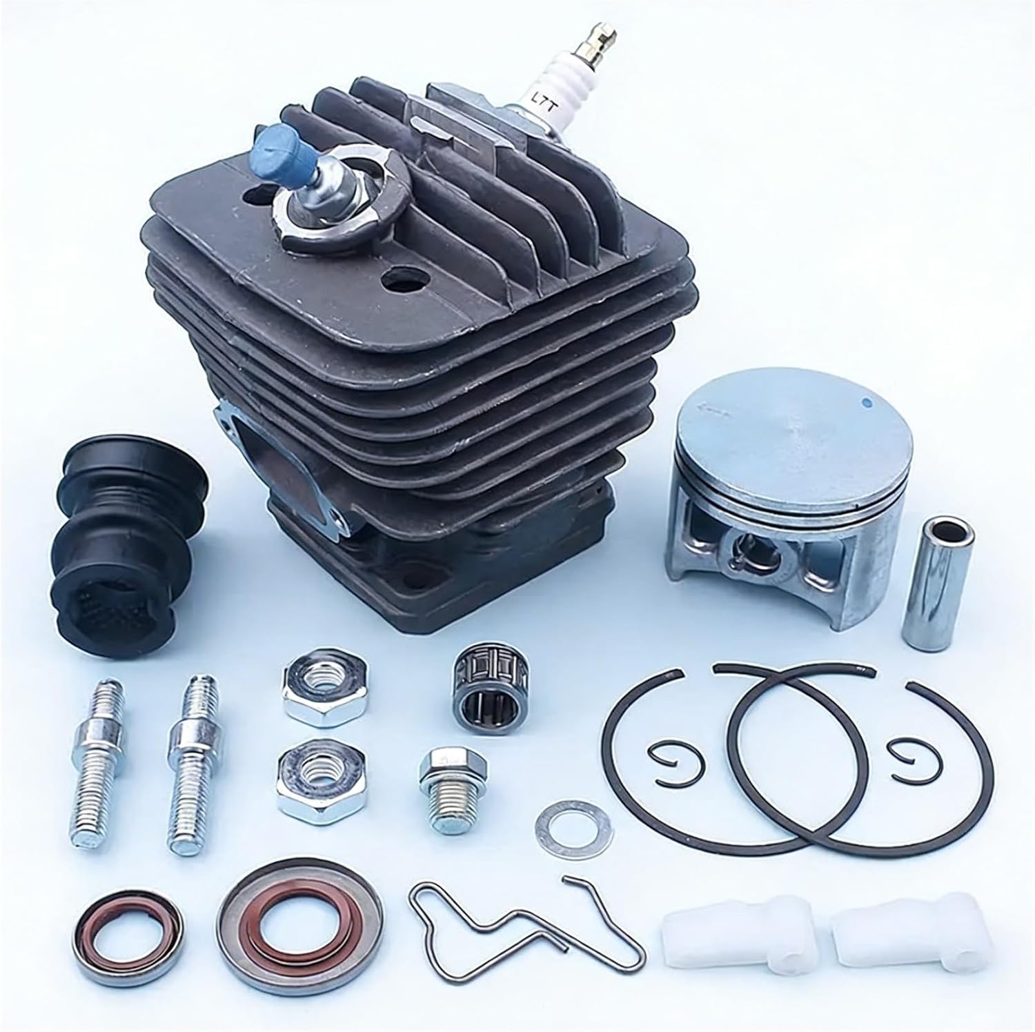 Big Bore Cylinder Piston End Kit Fit for MS660 066 Chainsaw 56mm Manifold Oil Seal Bar Stud Buts Part