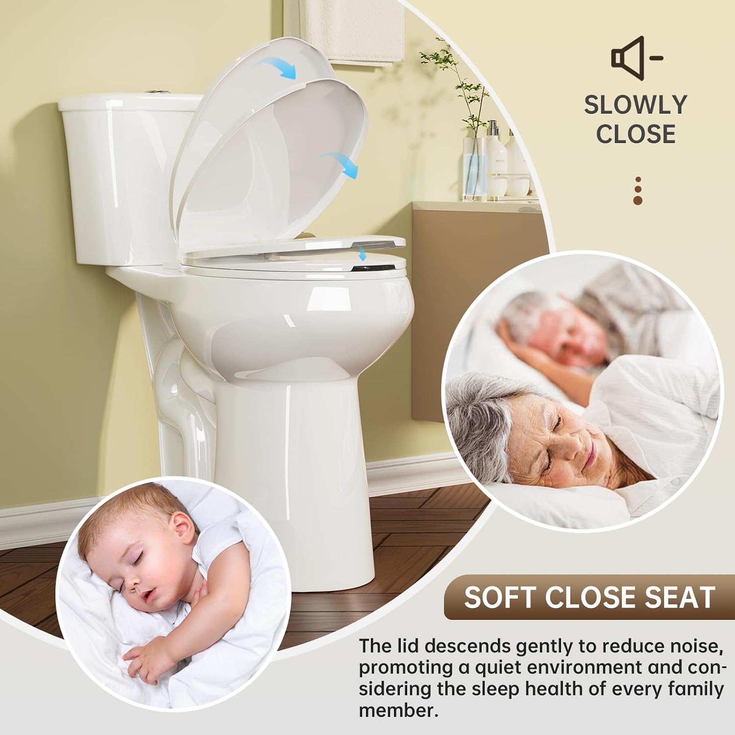 SUPERFLO Elongated Tall Toilet 21 Inch White, Extra Tall Toilets for Elderly with Dual Flush & Rough in 12 Inch, High Toilets for Bathrooms Tall Height for Seniors & Tall Person