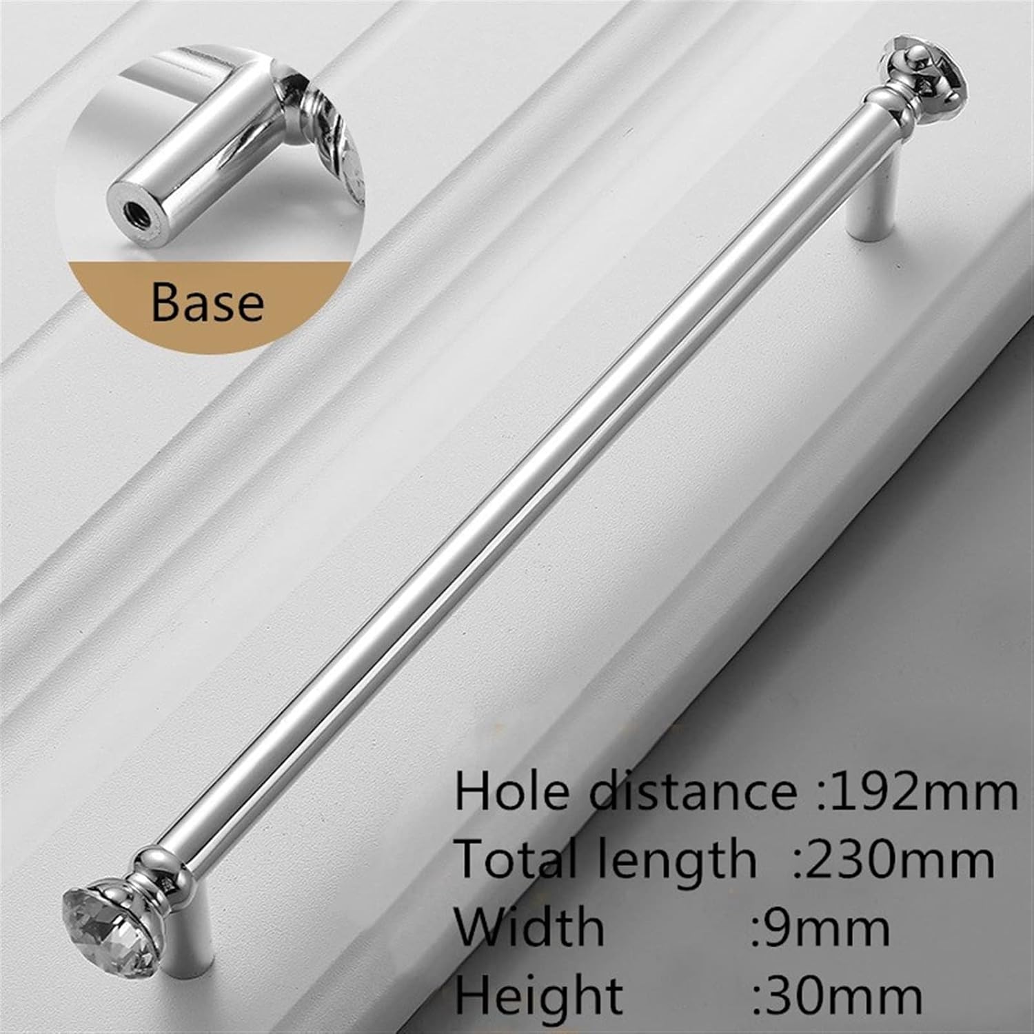 Cabinet Handles Kitchen Hardware 6 PCS Luxury Diamond Crystal Handles Alloy Kitchen Dresser Cabinet Handles Door Knobs Furniture Hardware Cabinet pulls Kitchen Cabinet Handles ( Color : 6731-192 )