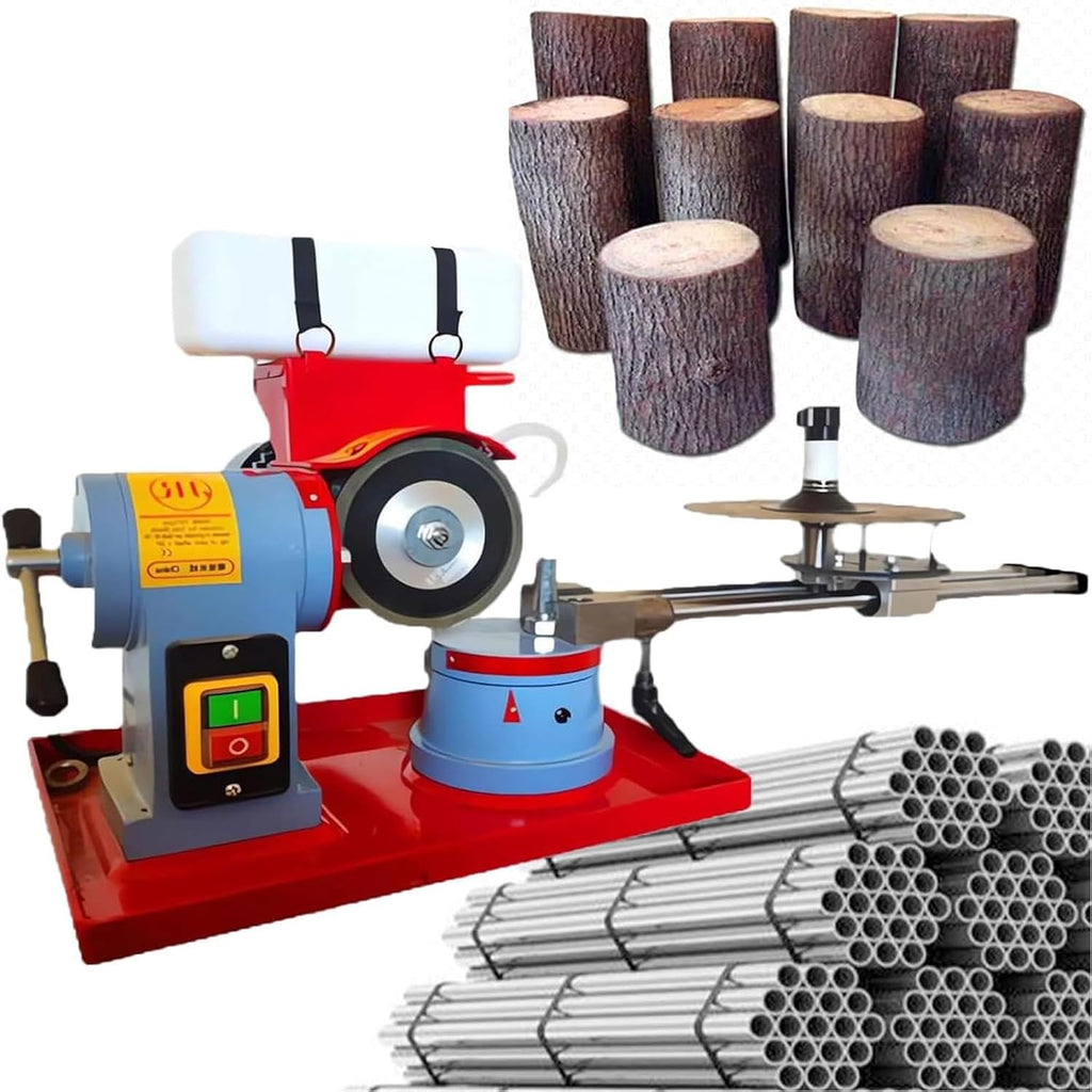 Circular Saw Blade Sharpener, Multi Tool Blade Sharpener Dry Wet Grinder Machine with Adjustable Angle, Waterproof Switch for Plastic, Wood, Aluminum Alloy Blades 550W