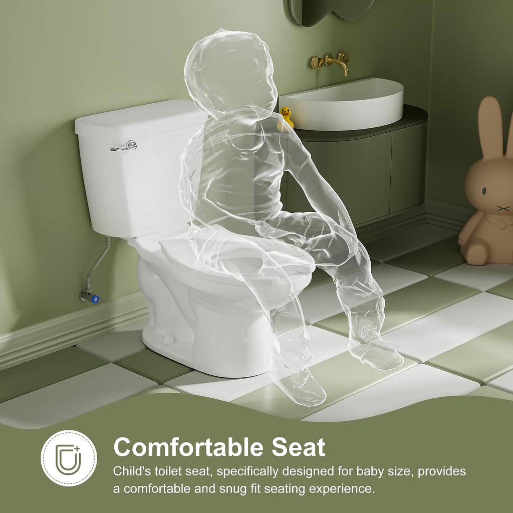 Simple Project Kids Toilet for Bathroom, 10 Inch Ceramic Baby Potty Training with Toilet Bowls, Children Toilets for Daycares,Welfare Home, Kid's Room-10.5' Bowl Height