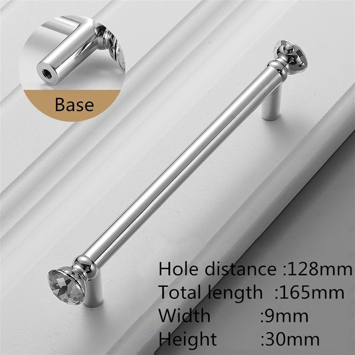 Cabinet Handles Kitchen Hardware 6 PCS Luxury Diamond Crystal Handles Alloy Kitchen Dresser Cabinet Handles Door Knobs Furniture Hardware Cabinet pulls Kitchen Cabinet Handles ( Color : 6731-128 )