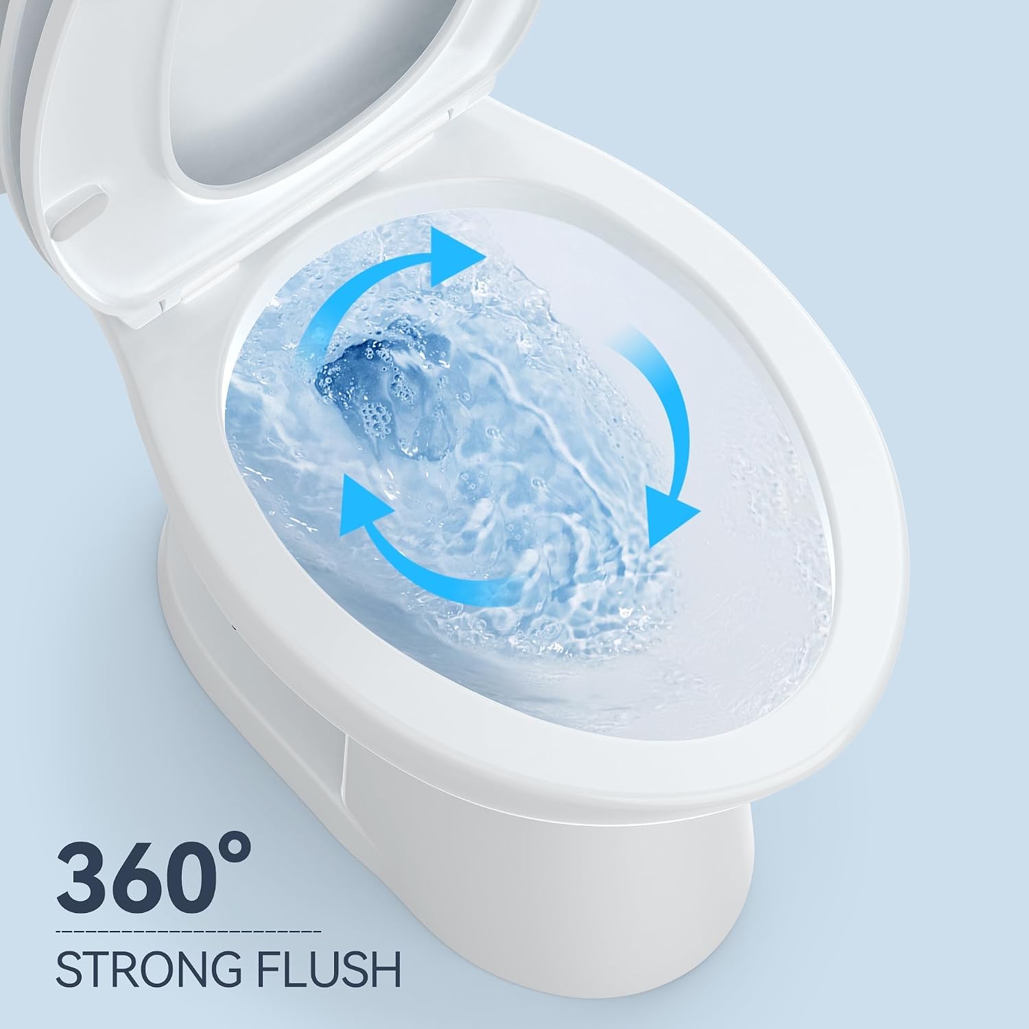 Two-Piece Elongated Toilet Set, Water Conserving Single Flush with Soft-Close Seat, Standard Installation for Home Bathrooms