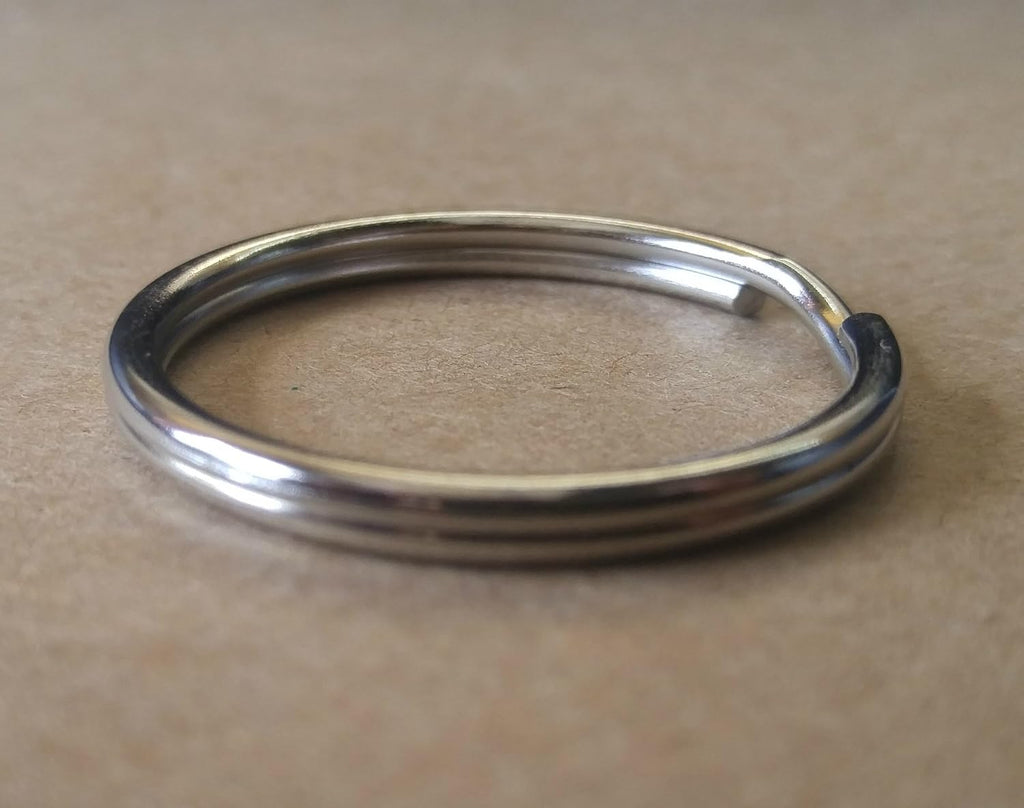 Specialist ID Bulk 1000 Pack- Extra Large Key Rings - 1.25 Inch Heat Treated - Heavy Duty Sturdy Metal Split Ring Keychains
