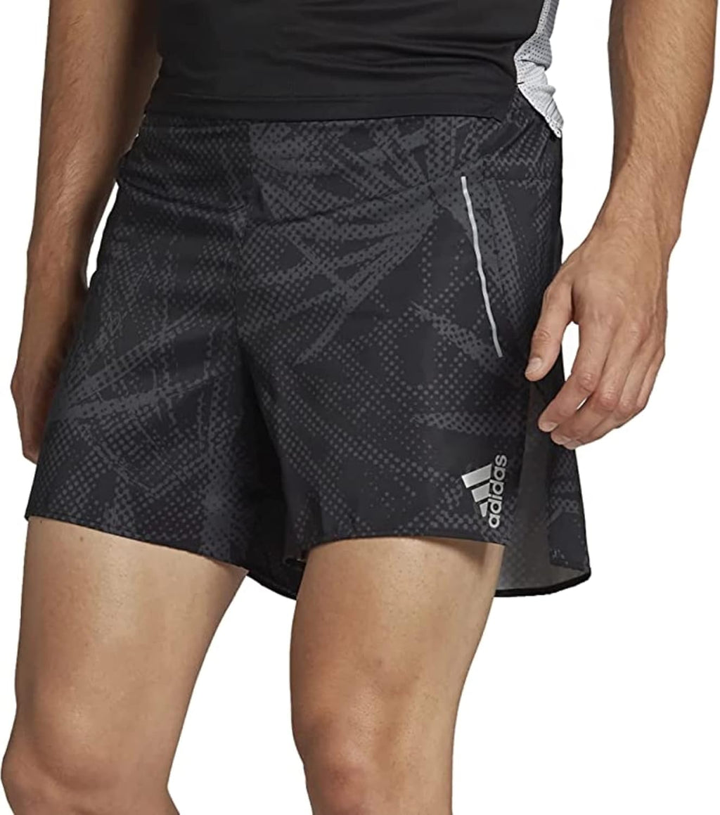 adidas Men's Breal The Norm Atletic Training Running Shorts, Grey Six/Black