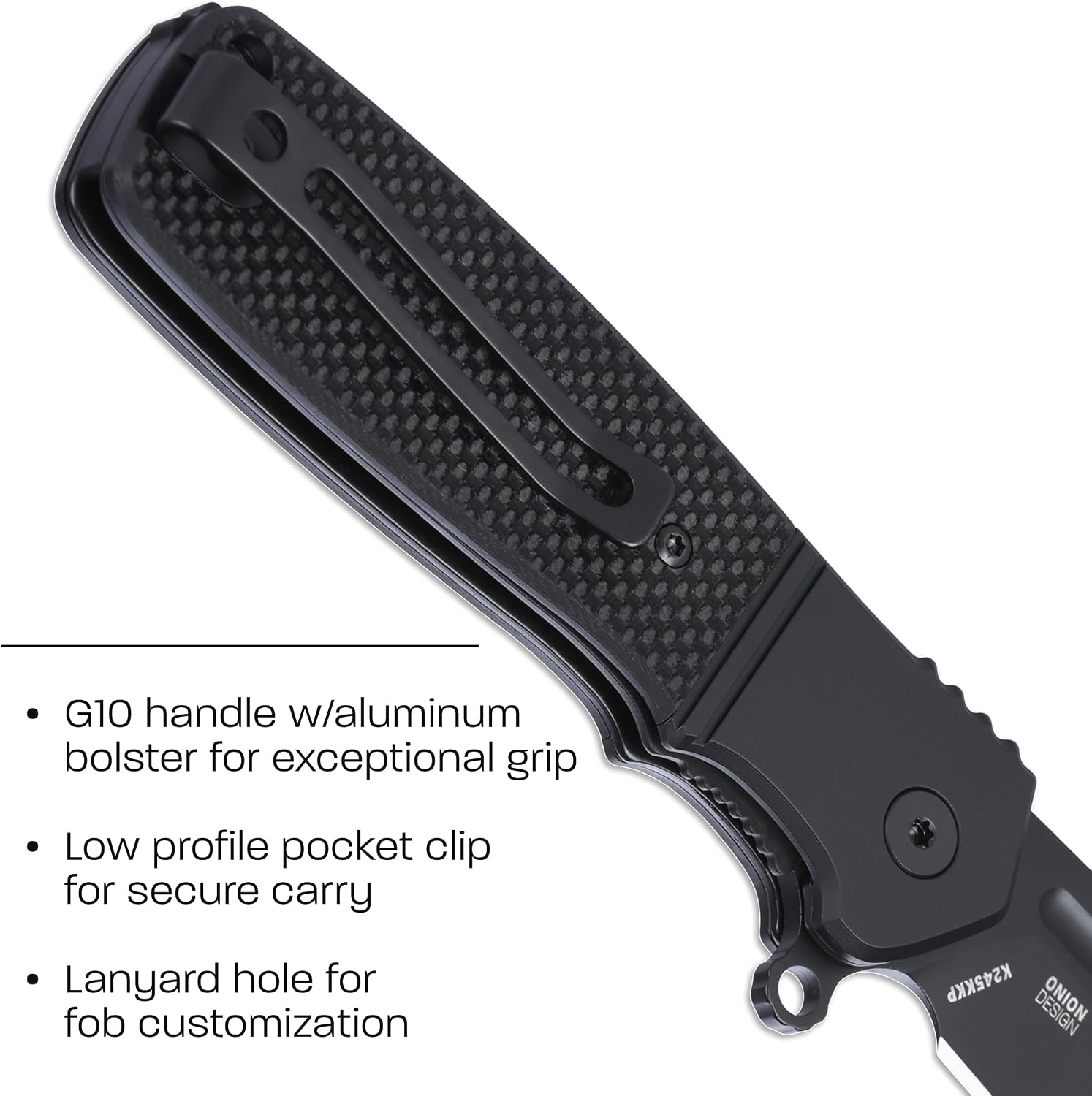 CRKT Homefront Compact Everyday Carry EDC Folding Knife with Liner Lock: S35VN Steel Plain Edge Blade, G10 Handle with Aluminum Bolster, K245KKP
