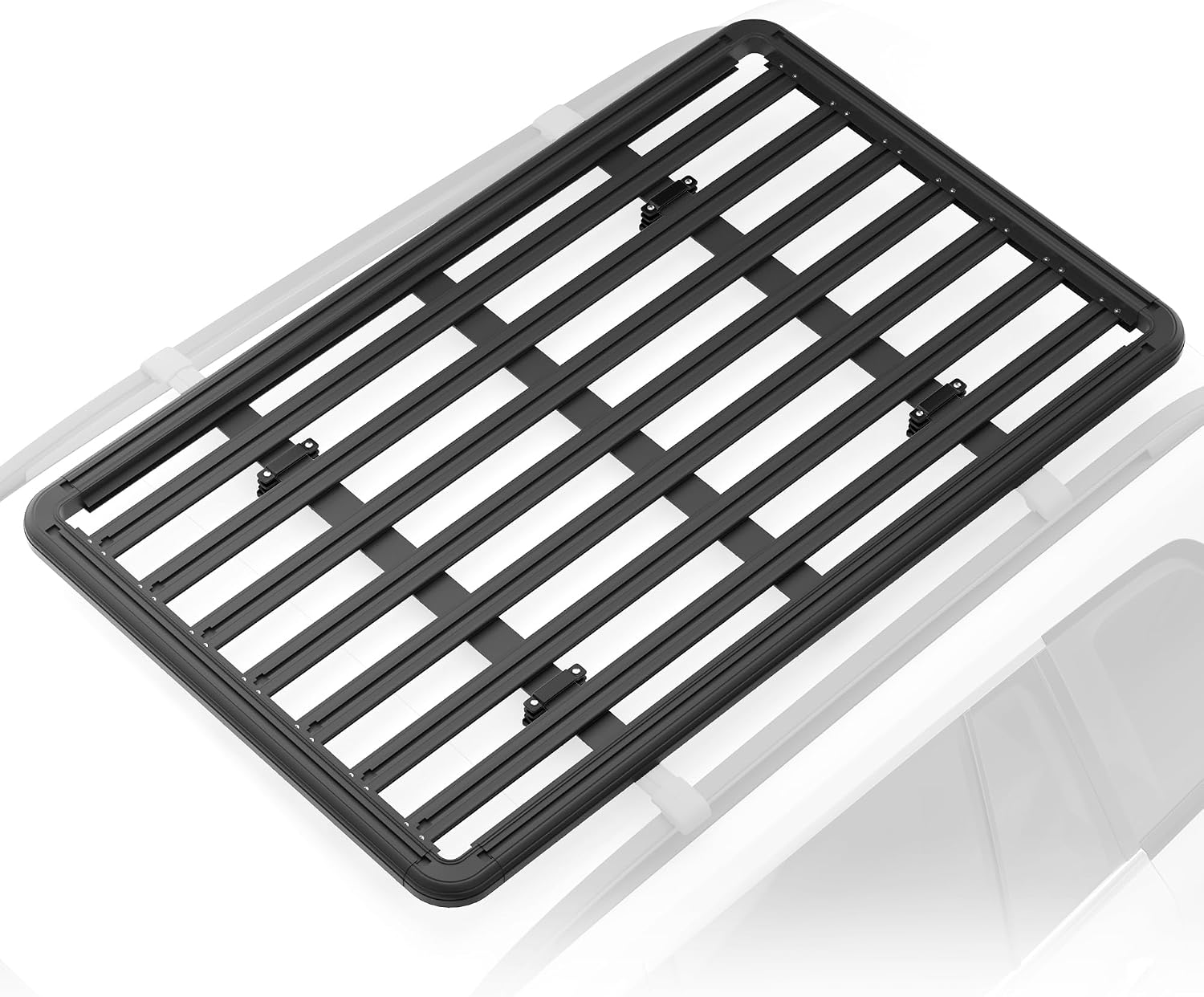 WILDROAD Aluminum Roof Platform, 83' x 52' Universal Flat Roof Rack Heavy Duty Roof Rack Platform with 10 Sets Eye Bolt Nut and T-Screws Anchoring Kit Fits for SUV, Truc