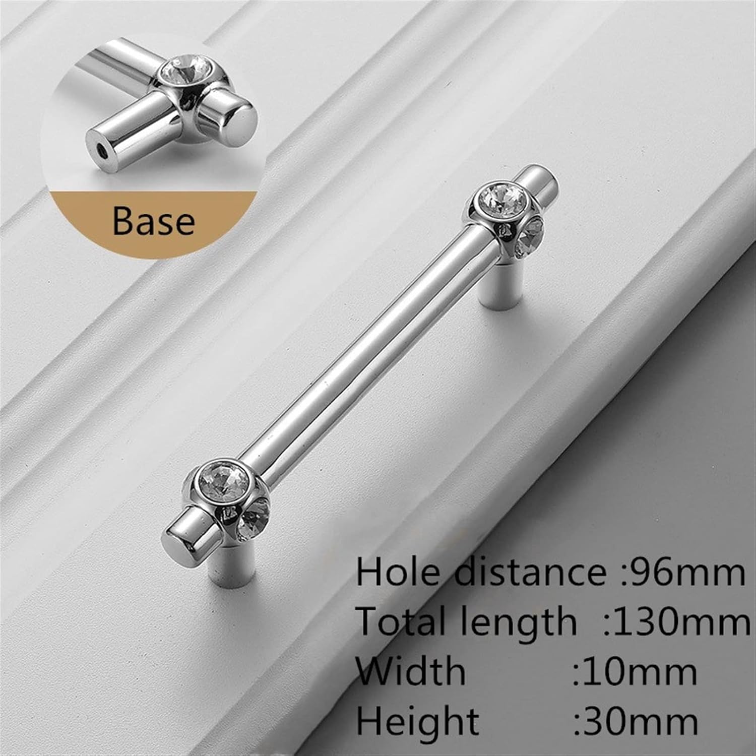 Cabinet Handles Kitchen Hardware 6 PCS Luxury Diamond Crystal Handles Alloy Kitchen Dresser Cabinet Handles Door Knobs Furniture Hardware Cabinet pulls Kitchen Cabinet Handles ( Color : 6733-96 )