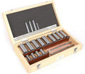 PUCHEN Metal Lathe Wood Splitting Drill Bit Keyway Broach Kit, 22 Pieces Keyway Broach Set with Collar, Shim Sets in Equipped Box, High Speed Steel Material, Industrial Tools, PUCHEN1234