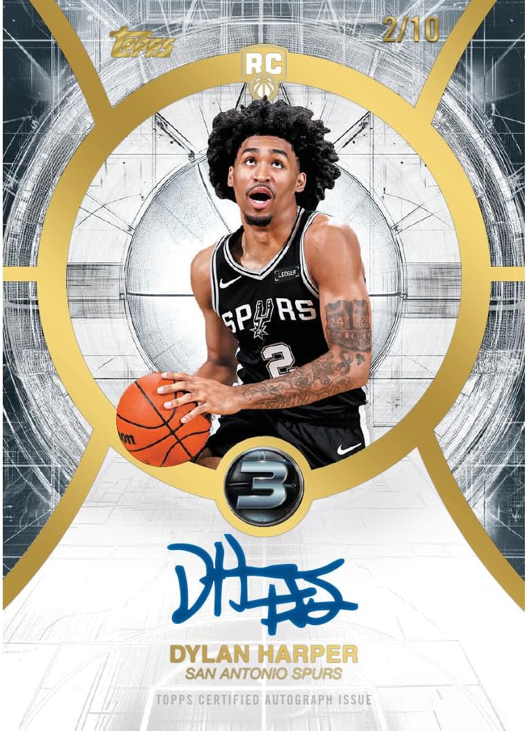 2025-26 Topps Three Basketball Hobby Box w/Autograph