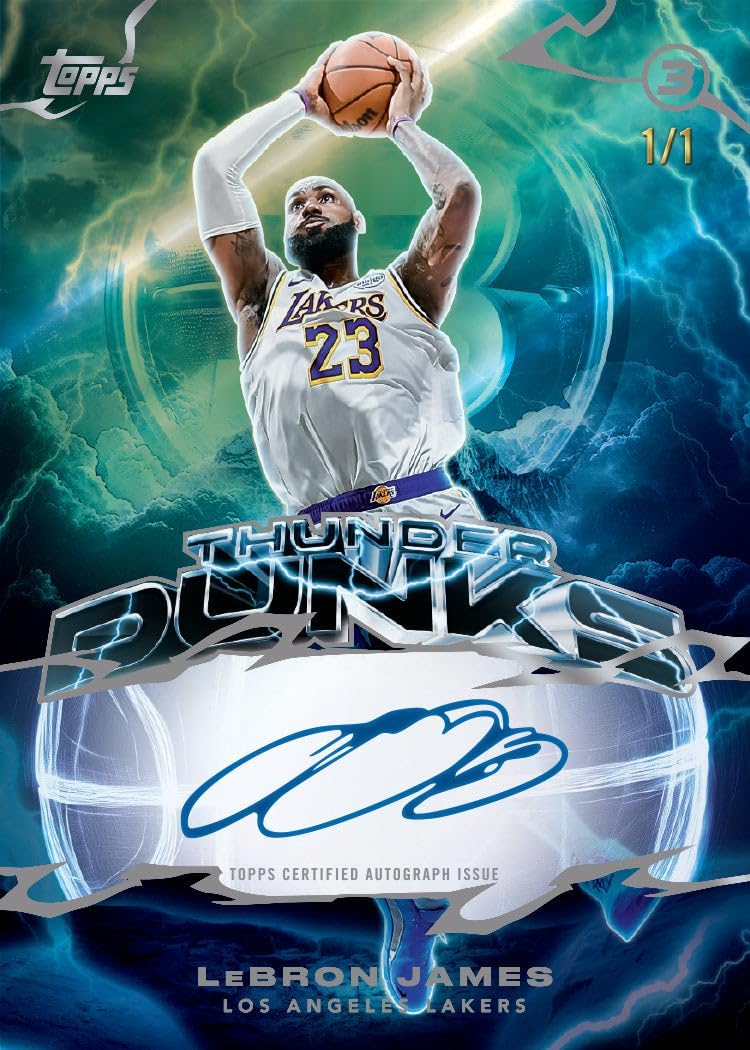 2025-26 Topps Three Basketball Hobby Box w/Autograph