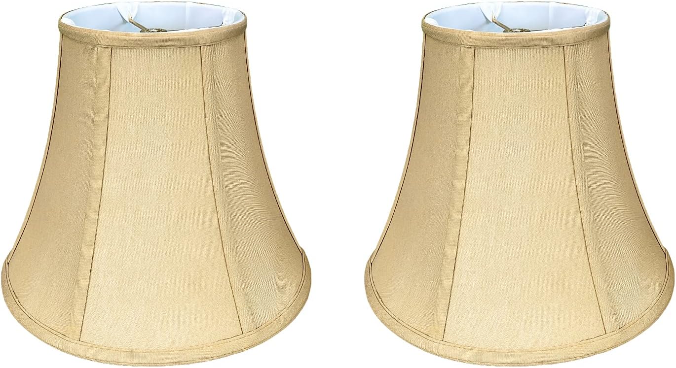 Royal Designs, Inc. BSO-704-12AGL-2 True Bell Basic Lamp Shade, 6.5 x 12 x 10.5, Antique Gold, 2-Pack