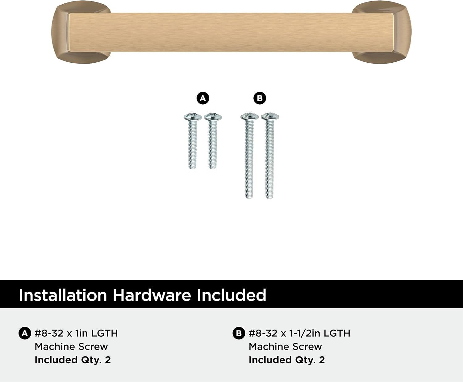 Amerock Hybridize 3-3/4 inch (96mm) Center-to-Center Champagne Bronze Cabinet Pull - 25 Pack