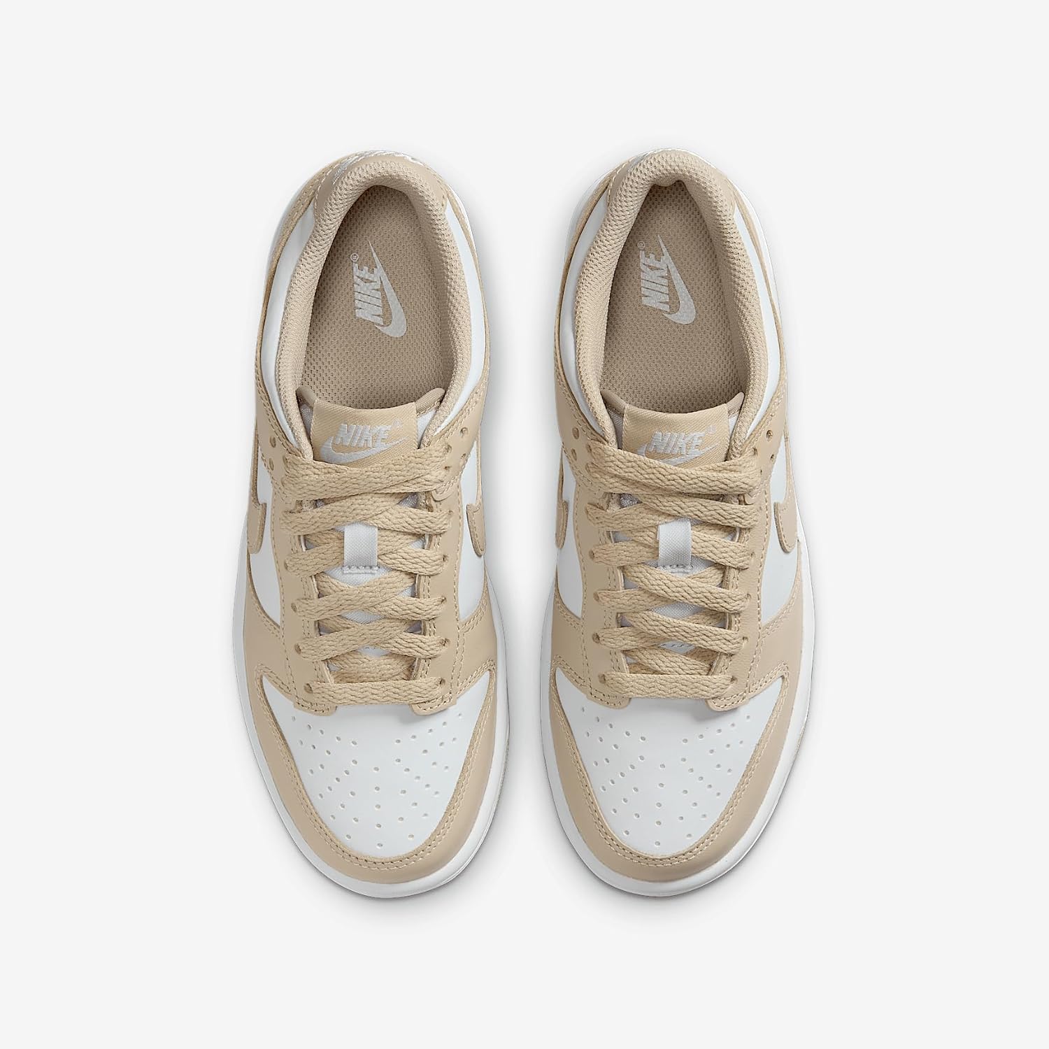 Nike Dunk Low Big Kids' Shoes (FB9109-200, Desert Khaki/Pure Platinum/Desert Khaki) Size 5.5