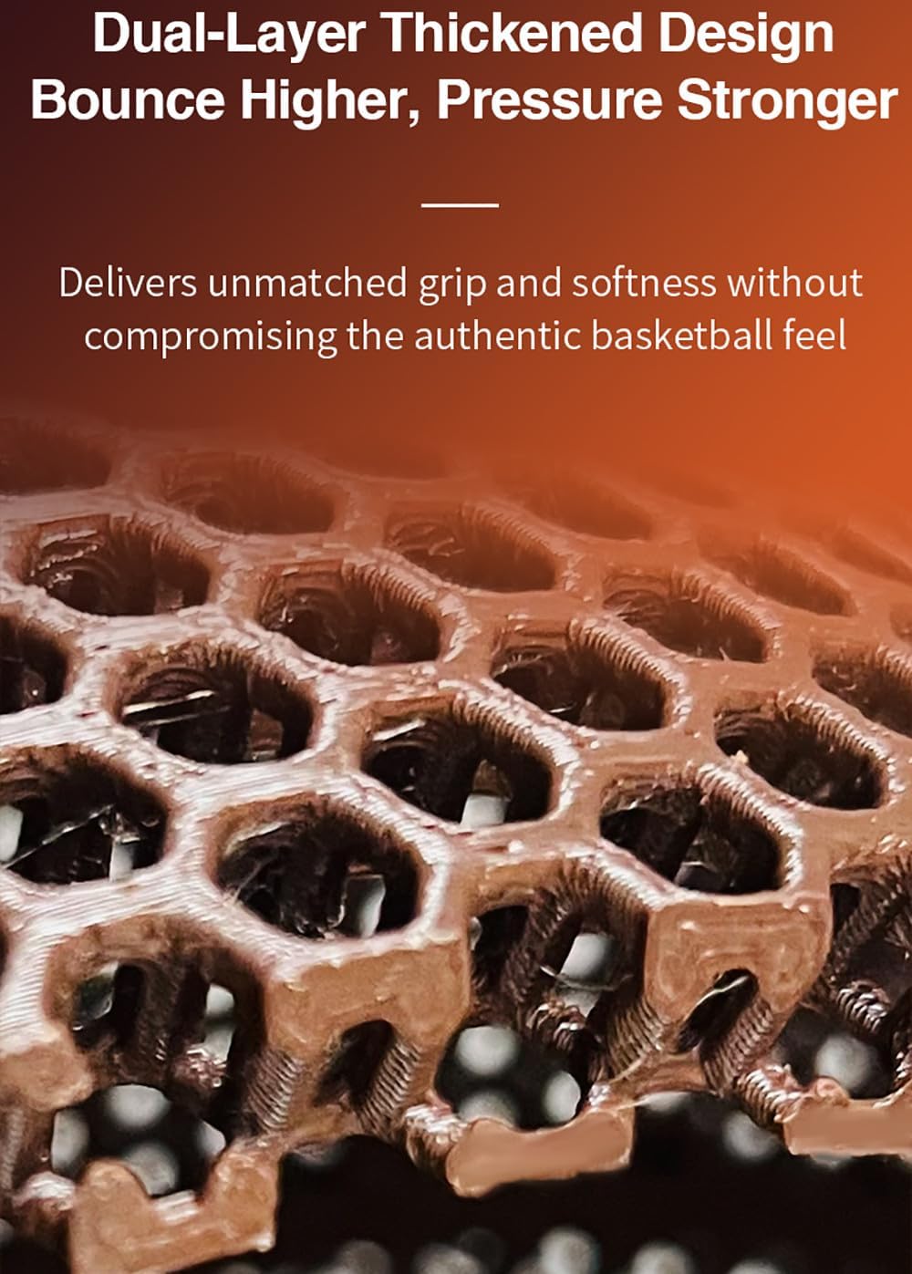 3D-Printed Airless Basketball, Silent Basketball for Quiet Dribbling and Indoor Training