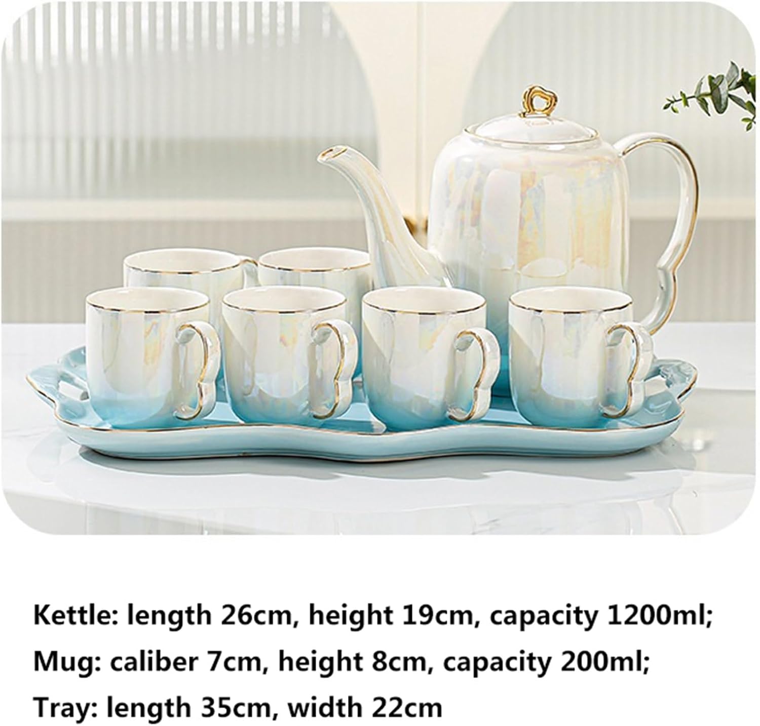 Beverage Serveware Teapot teacup set home living room ceramic hospitality kettle cup tea set teacup set Water Carafe