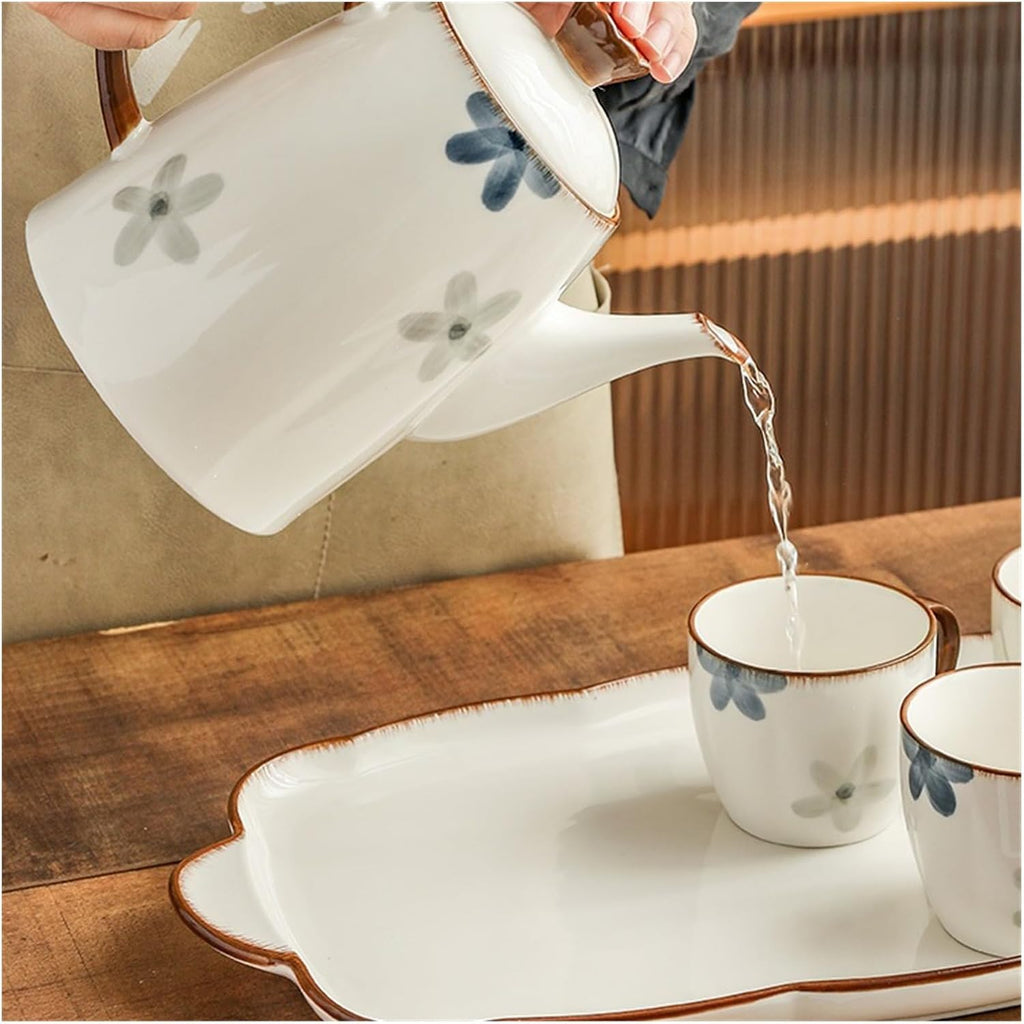 Beverage Serveware Cold Kettle Set Housewarming New Home Cup Household Wedding Ink Feng Shui Cup Tea Set Water Carafe