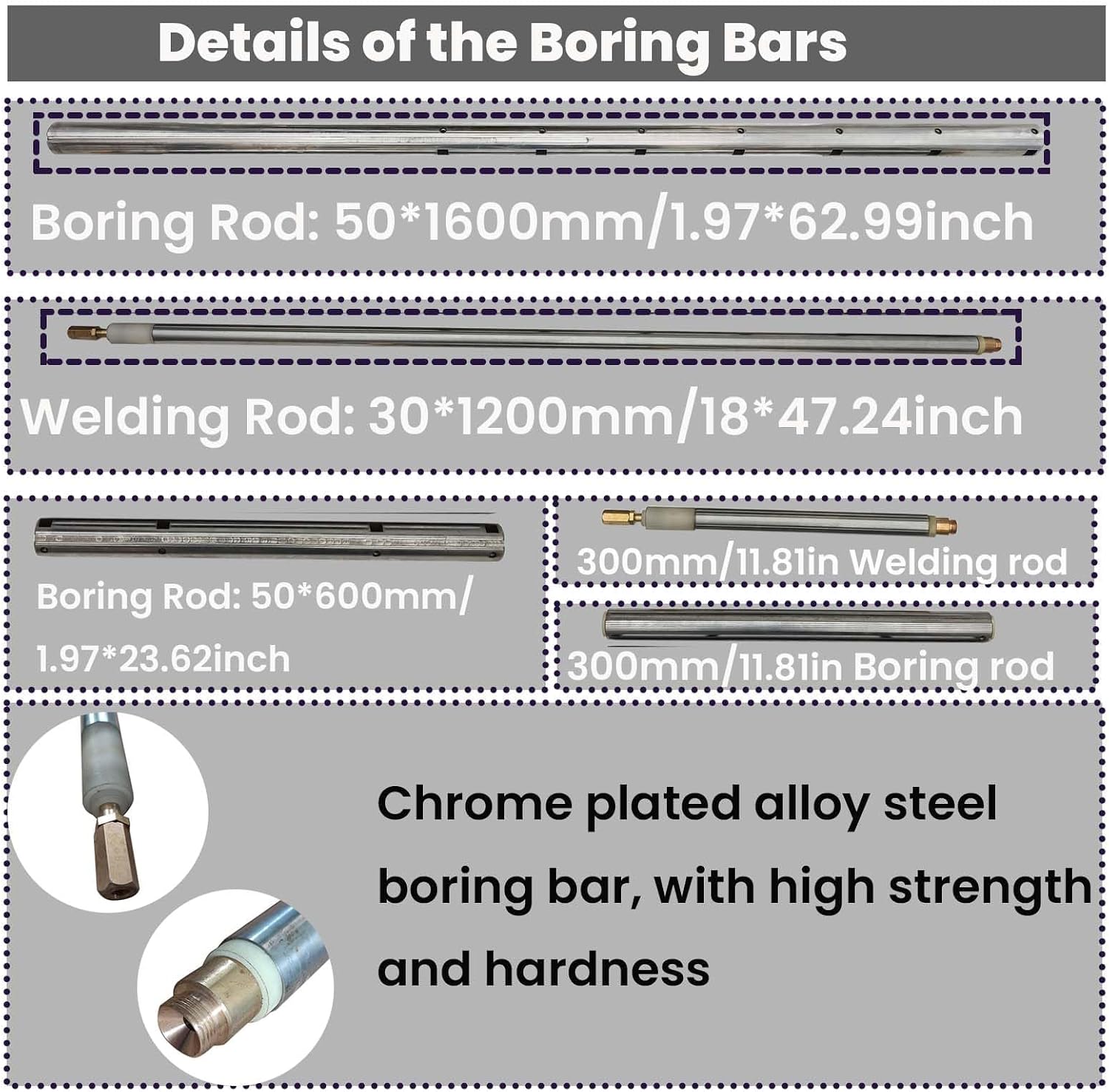 Portable 2in1 Line Boring and Overlay Welding Machine Bore Welder Hole Drilling Equipment with Connecting Rod and Digital Display Boring Bar for Excavators Cranes Loaders Without Welder