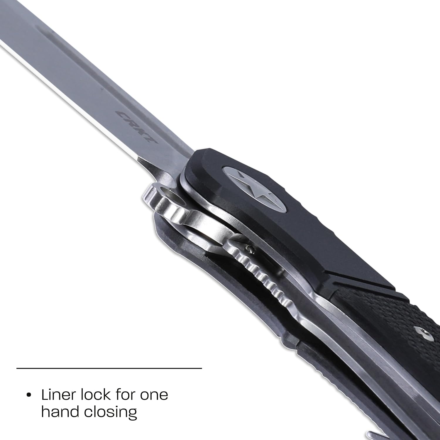 CRKT Homefront Compact Everyday Carry EDC Folding Knife with Liner Lock: S35VN Steel Plain Edge Blade, G10 Handle with Aluminum Bolster, K246KXP