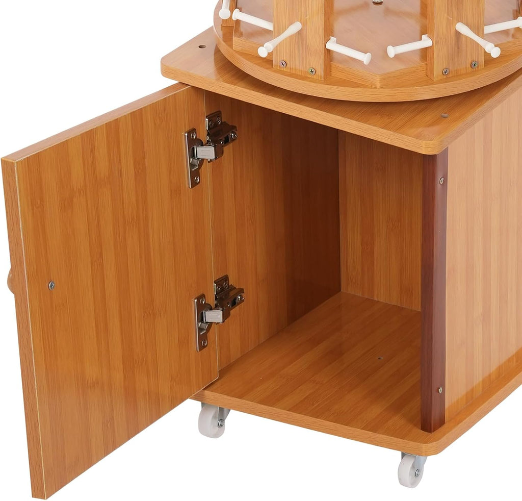 Sunglasses Retail Display Rack,Rotating Glasses Rack,108 Pairs Sunglasses Holder,Eyewear Storage Organizer w/4 Wheels