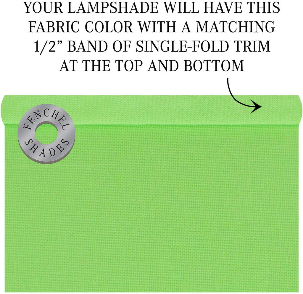 FenchelShades.com Set of 2 Lampshades 10' Top Diameter x 12' Bottom Diameter x 8' Slant Height with Washer (Spider) Attachment. Attaches to Lamps with an existing Harp (not included) (Linen Pear)