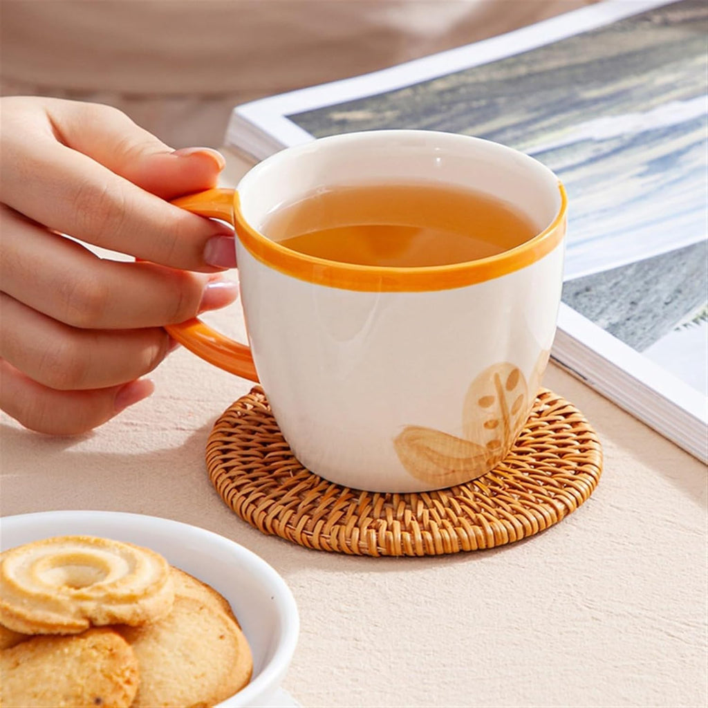 Beverage Serveware Household cold kettle, essential ceramic tea set for home, 8-piece set, creative floral tea set, souvenir gift Water Carafe