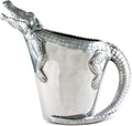 Arthur Court Alligator Pitcher Water Jug for Hot/Cold Water, Ice Tea and Juice Beverage Tropical Cajun Croc Gator Styling 12 inch Tall
